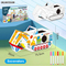 DIY Kid Crafts Art Color Your Own Doodle 3D Puzzle Cardboard Toys Paper Excavator