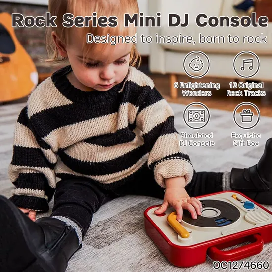 Montessori Sensory Musical Learning Toy Educative DJ Board Key Musical Toys for 3years Old Girls Wholesale