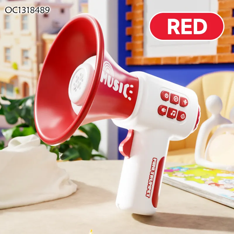 18 Months Baby Voice Changing Function Mini Pocket Trumpet 2026 Interactive Toys Electronic Voice Speaker with Music