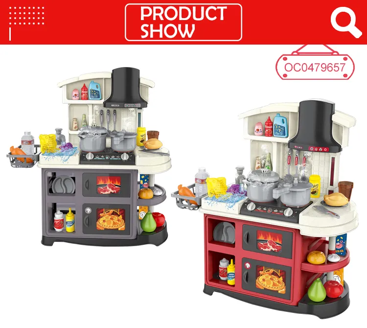 Modern Luxury Household Items Miniature Kitchen Toys Play Set for Cooking