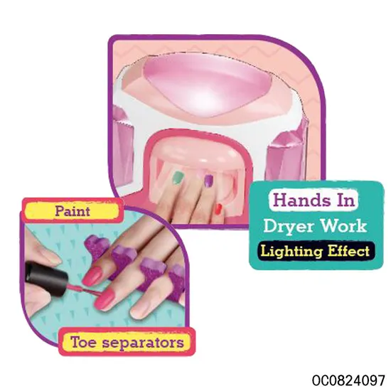 Toys Cosmetic Beauty Make up Toys Kids Nailpolish Machine Set for Girl