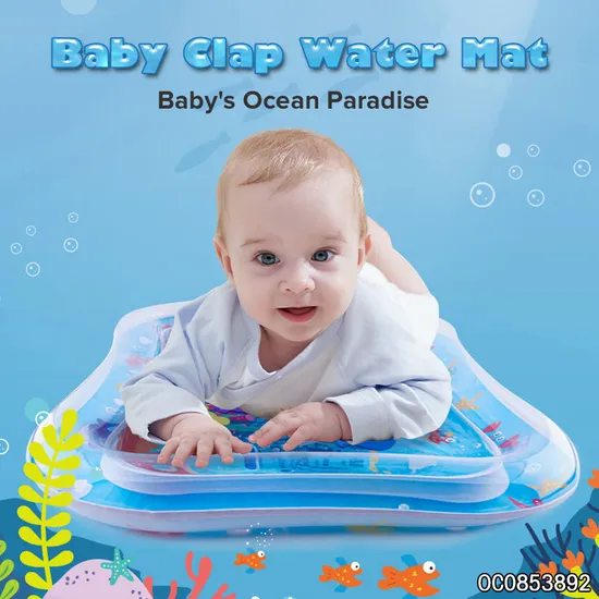 Hot Selling Eco Friendly PVC 6-36 Months Safety Training Mat Floor Carpet Large Inflatable Baby Water Play Mat