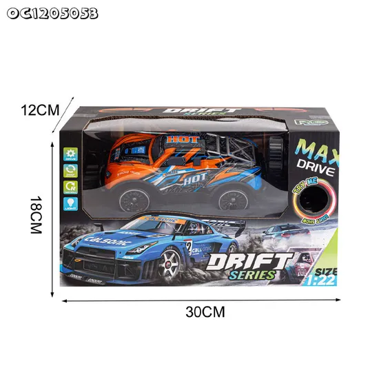 Plastic RC Fast Toy Racing 1: 22 Scale Remote Controlled Drift Toy Car