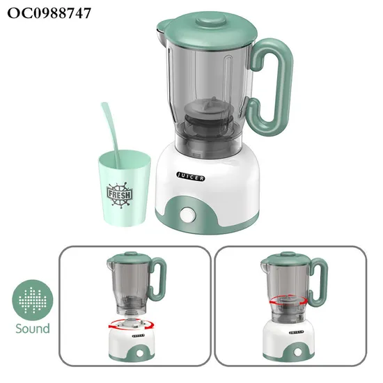 Pretend Play Preschool Toy Plastic Home Appliance Kitchen Funny Juicer Machine Toy Blender