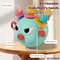 Hand Eye Coordination Training Shape Color Cognitive Development Toys Silicone Baby Teether Non Toxic Activity Cube for Baby