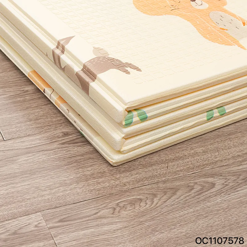 Kids Crawling 2 Side Foldable Waterproof Foam Play Mat Educational Game Soft Safe Foam Picnic Carpet