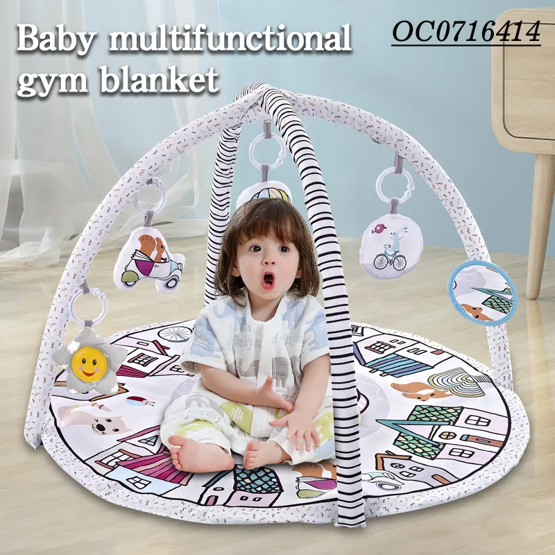 Hot Selling Infant Activity Mat Safety Training Newborn Wholesale Play Mat Baby Play Round Floor Mat