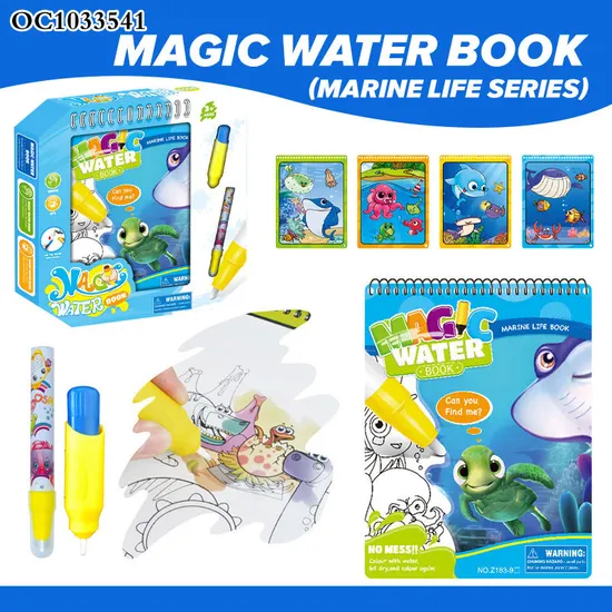 Sea Animals Pattern Creative and DIY Toys Custom Magic Water Coloring Book Educational Games From The Age of 3 Years
