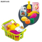 Kids Market Pretend Play Play Cash Register Toy with Scanner with Food