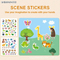 Early Childhood Educational Toys Reusable Montessori Magic Water Painting Busy Book Animals Baby with DIY Kids Sticker Toy