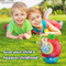 Summer Item Hot Selling Light up Automatic Fruit Design Electric Bubble Blower Machine Kid Outdoor Play Toy with Bubble Solution