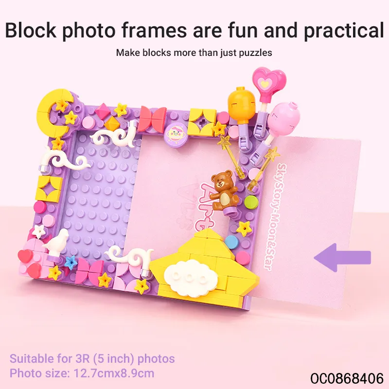 Kids Custom Building Blocks Photo Frame Educational Baby Toys for Sale