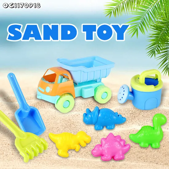 Children Kids Plastic Dinosaur Sand Molds Sand Carrying Truck Pools Water Fun Beach Sand Summer Shovel Digging Toy for 2026