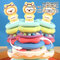 New Stacks of Circles Silicone Stacking Ring Stem Learning Other Baby Toys