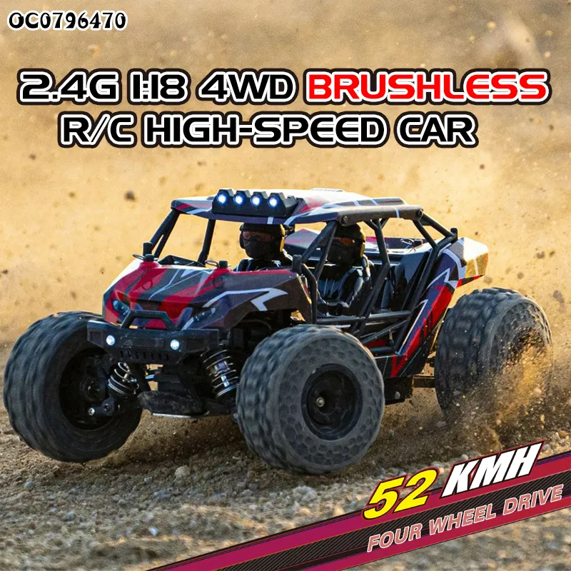 52km/H Model 1: 18 Motor Brushless Toys Kids Model Electric Wholesale Remote Control Drift RC Car