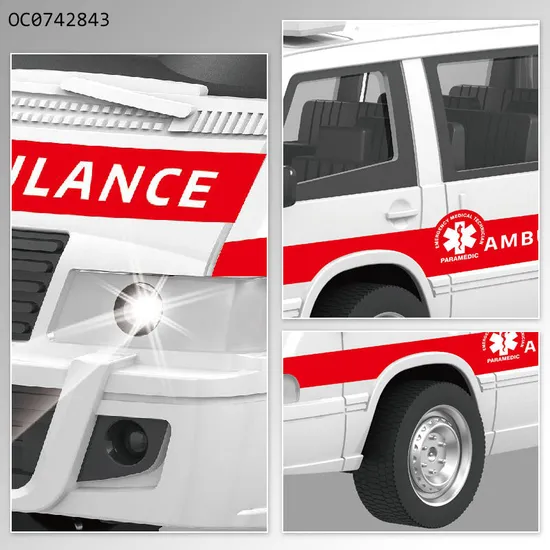 Wholesale Remote Control RC Ambulance with Light Toy Car for Kids