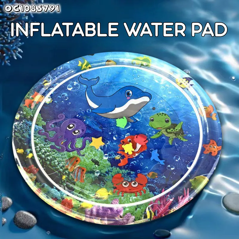 Non Toxic Sensory Play Mat Safety Cooling Tummy Time Waterproof Activity Gym Water Play Mat