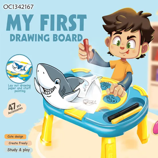 Wholesale Magnetic Toy Children DIY Color Electronic Educational Learning LED Drawing Board