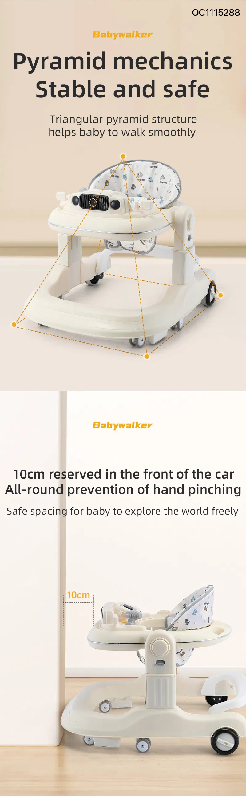 Wholesale Sit to Stand Learning Walking New Model Multifunctional Educational Baby Walker with Wheels