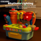 Pretend Play Toys Plastic Kids Educational Tool Box Toy Set for Children Boys Tools Table