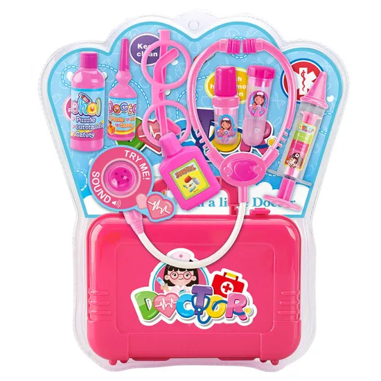 Wholesale Funny Kids Doctor Game Role Pretend Play Set Kit Toy for Girls