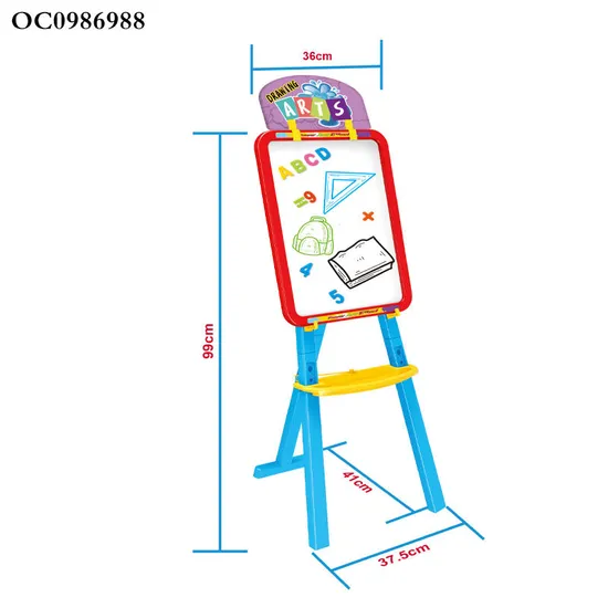 Children Montessori Double Sided Educational Toys Interactive Kids Drawing Wholesale Magnetic Writing Board