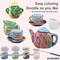 Design Cup Doodle Hand Ceramic Painting Art and Craft DIY Montessori Educational Creative Toys for Kids