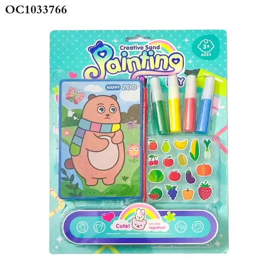 Wholesale Painting Colored Kids DIY Art Set Educational Child Montessori Cartoon Handmade Popular DIY Toy