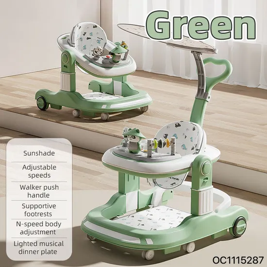 Wholesale Designed New Style Foldable Infant Standing Baby Walker with Wheels and Seat