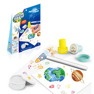 Wholesale Early Materials Magic Creative Painting Art DIY Montessori Educational Toys with Space Theme