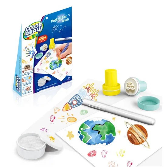 Wholesale Early Materials Magic Creative Painting Art DIY Montessori Educational Toys with Space Theme