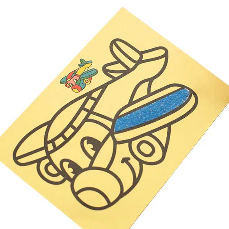 Cartoon Card Craft Popular DIY Coloring Painting Montessori Educational Toys for Kids