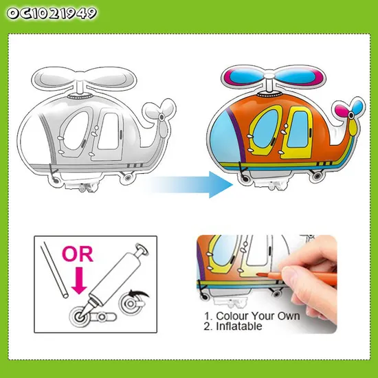 Wholesale Hand Decorative Painting Cartoon Plane Model Coloring Montessori Educational Popular DIY Toys for Kids