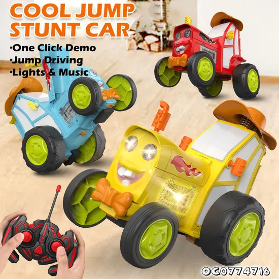 Drift Radio Control Electric Fancy Stunt Model Toys RC Car with Flashing Light and Sound for Kids