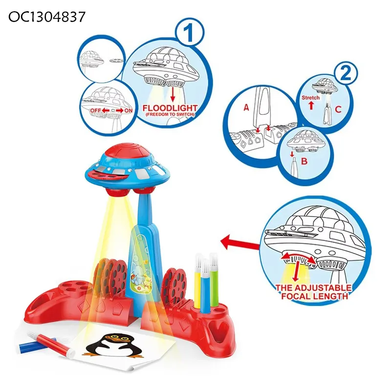 Wholesale Montessori LED Light up Machine Early Educational Toy Kids Smart Writing Drawing Board