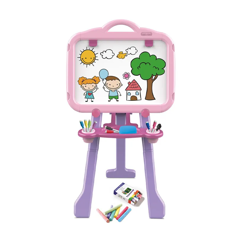 Montessori Creative Double Sided Drawing Board Whiteboard and Chalkboard Kids Children Educative Toys