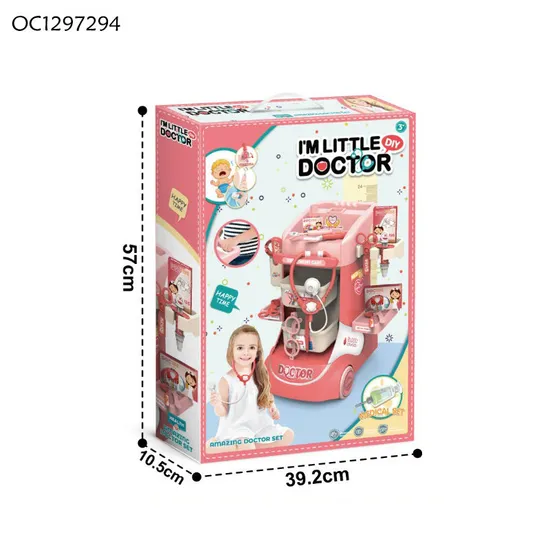 Children Role Play Kits Toys Hospital Play Montessori Kids Creative Interactive Doctor Set for 4 Year Olds