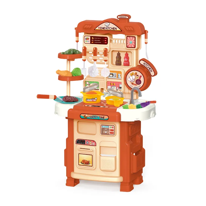 Wholesale Plastic Vegetables and Fruits Kitchen Children House Pretend Play Set Toys for Kids