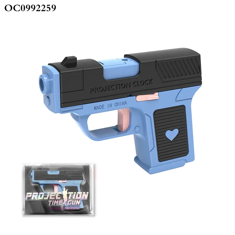 New Unique Creative LED Digital Clock Funny Electronic Gift Interactive Toys Shooting Projection Laser Game Gun for Kid