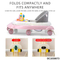 Professional Factory Price New Model Toddler Walk Learning Assistant Multifunctional Baby Walker with Foldable Plastic Wheels Sit-to-Stand and Activity Table