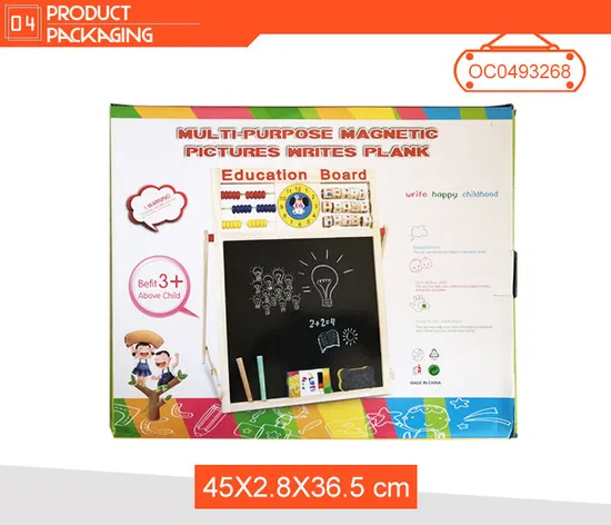 Wholesale Double Sided Wooden Toys Popular Drawing White Board for Kids Educational Learn Writing