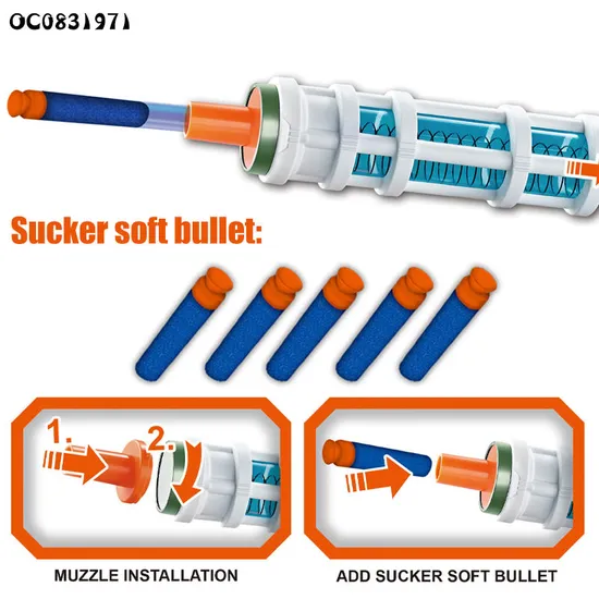 Soft Foam Balls Gun Toys Soft Bullet Air Shooting for Boys Powerful Gun with Target