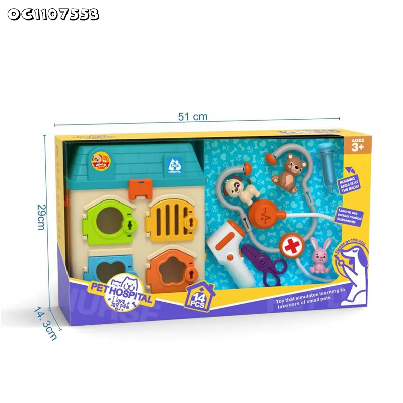 Toy Plastic Medical Tool DIY Pretend Play Educational Montessori Interactive Hospital Creative Doctor Set