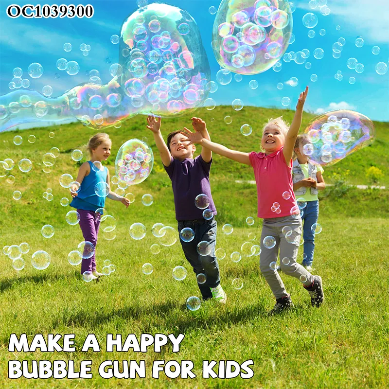 Children Automatic Quick Game Push Blowing Bubble Electric Cartoon Animal Toy Bubble Gun Machine with Light Music Outdoor