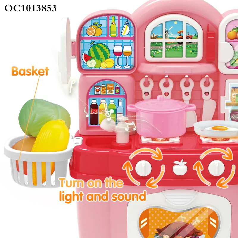 Wholesale Fun Little Girls Play Set Role Playing Educational Pretend Cooking Small Games Children's Plastic Kitchen Tool Set Toys for Kids