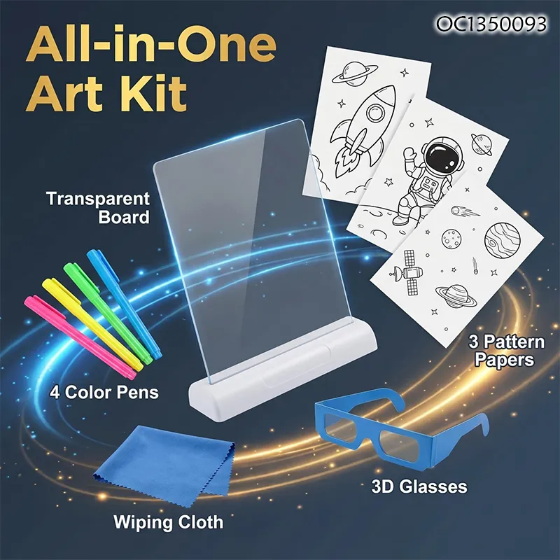 Wholesale Kid Toy Child Learn Magnetic LED Light Creative Early Educational Playing Drawing Board