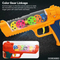 Kids Wholesale Transparent Electronic Gear Toy Guns with Sound and Light