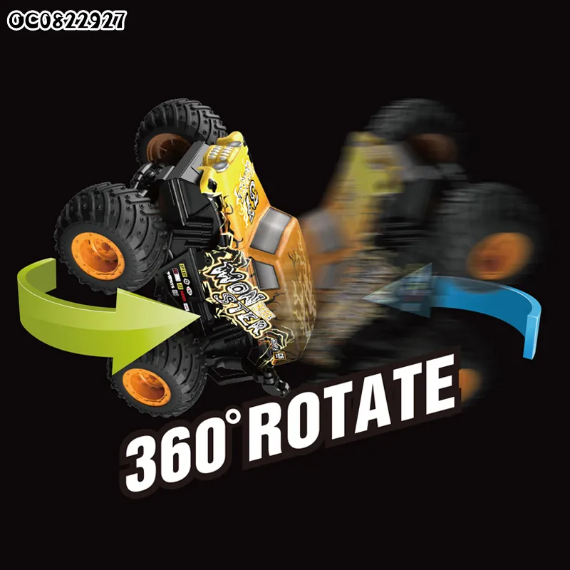 Plastic 1: 20 Scale Remote Control Toy 360 Deqree Rotation RC Stunt Dancing Model Toys Car for Kids