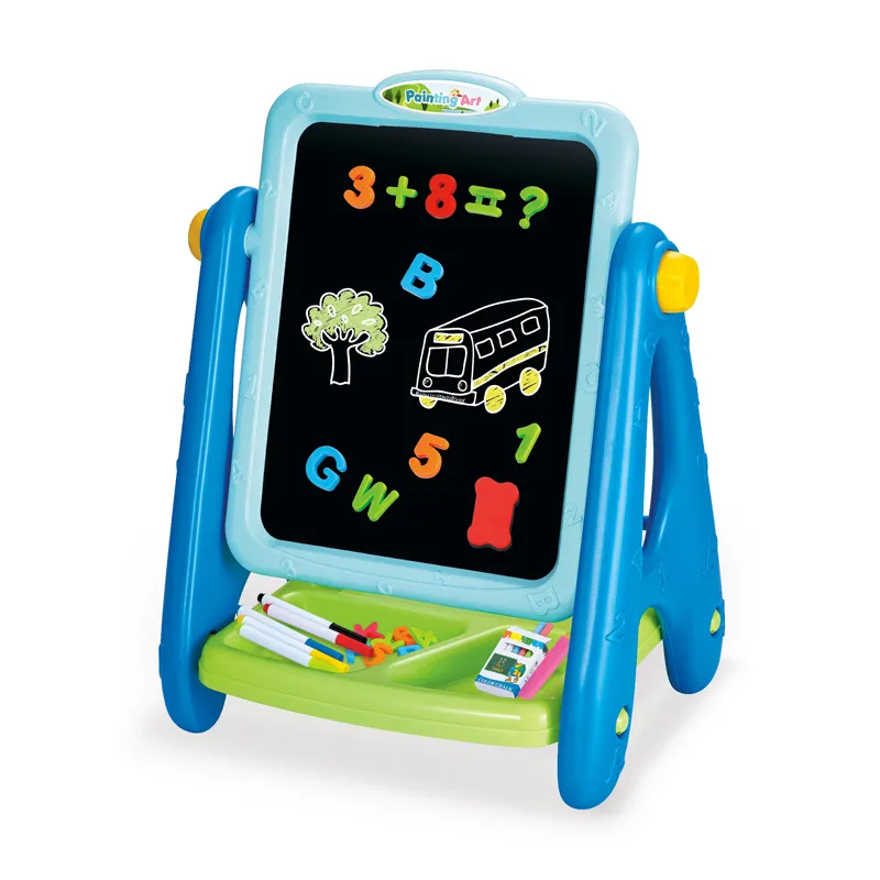 Montessori Plastic Toy Activity Learning Table Magnetic Writing Children Popular DIY Drawing Board