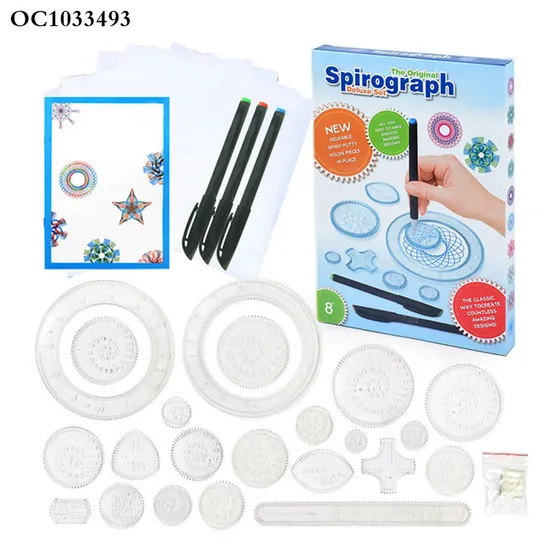 Kids Funny Plastic Creative Spirograph Most Popular Wholesale Educational Painting Drawing Toys for Children